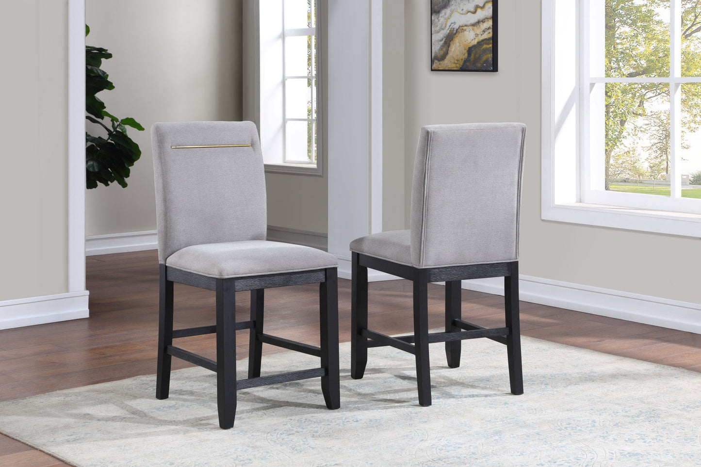 Yves Grey Counter Height Chair