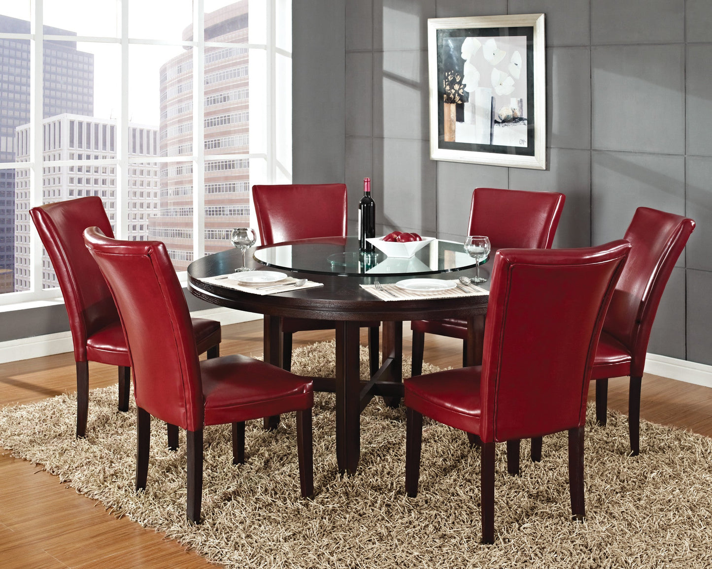Hartford Bonded Chair Red
