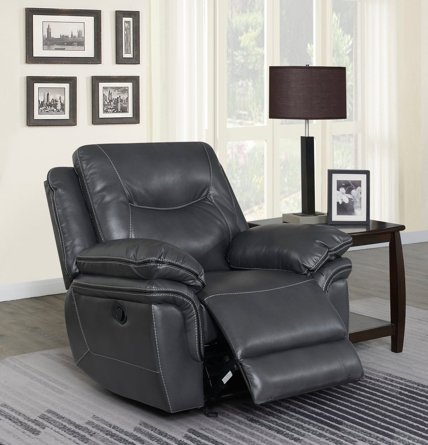 Isabella Grey Recliner Chair
