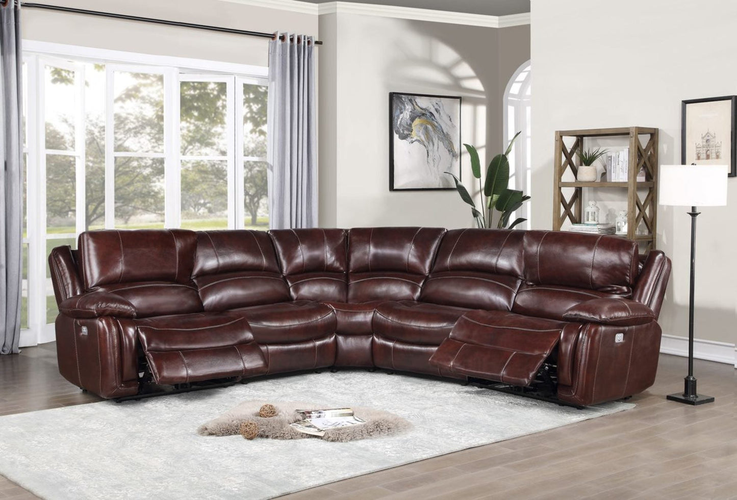 Denver Brown 5PC Sectional