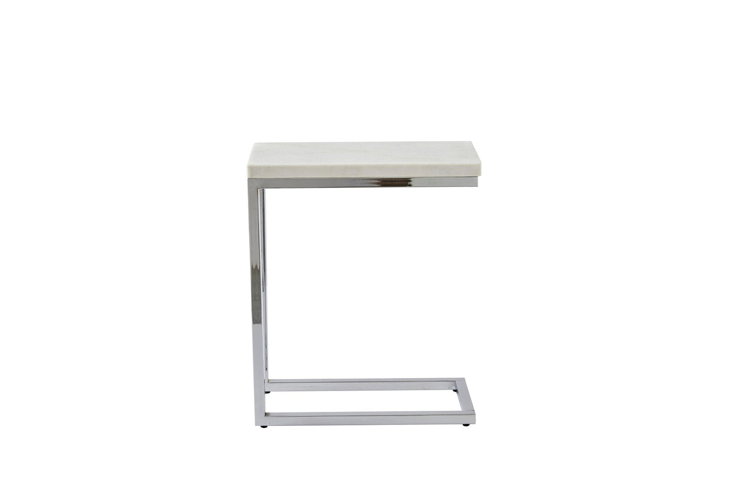 Echo White Marble Top Chairside