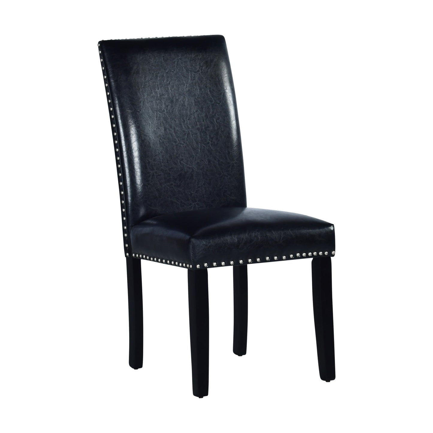 Verano Black PU Side Chair