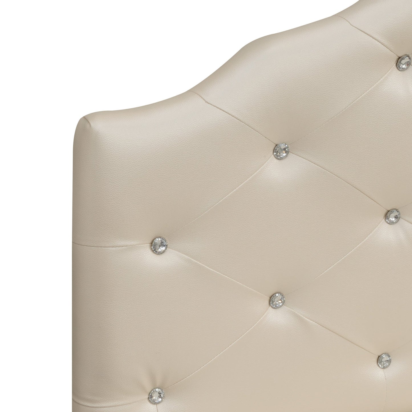 Dawson Queen Headboard Silver PU