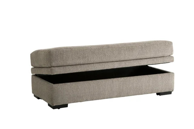 Bri Pewter - Storage Ottoman
