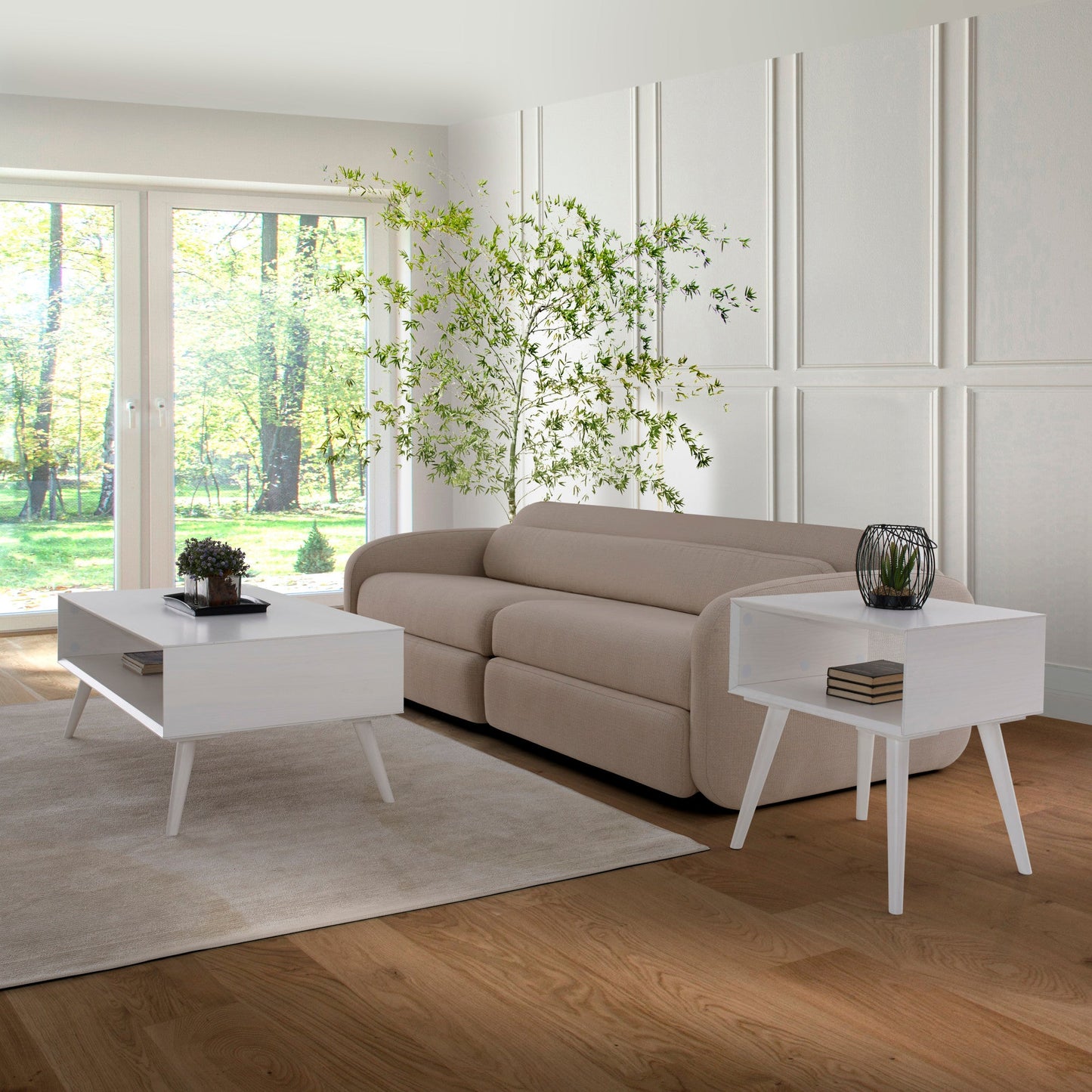 Elin White Cocktail Table
