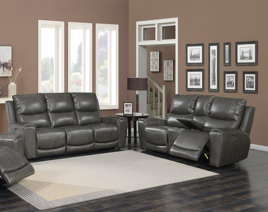 Laurel 2pc Power Reclining Grey
