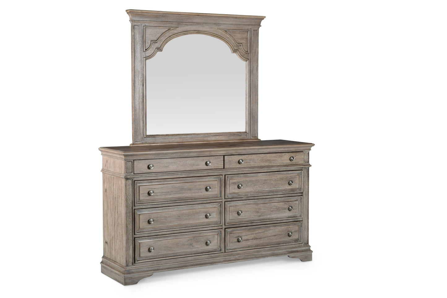 Highland Park Driftwood Dresser and Mirror