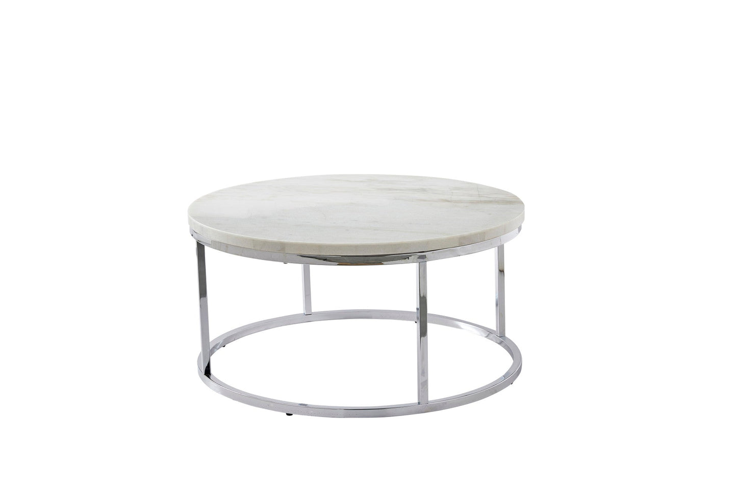 Echo White Marble Top Round