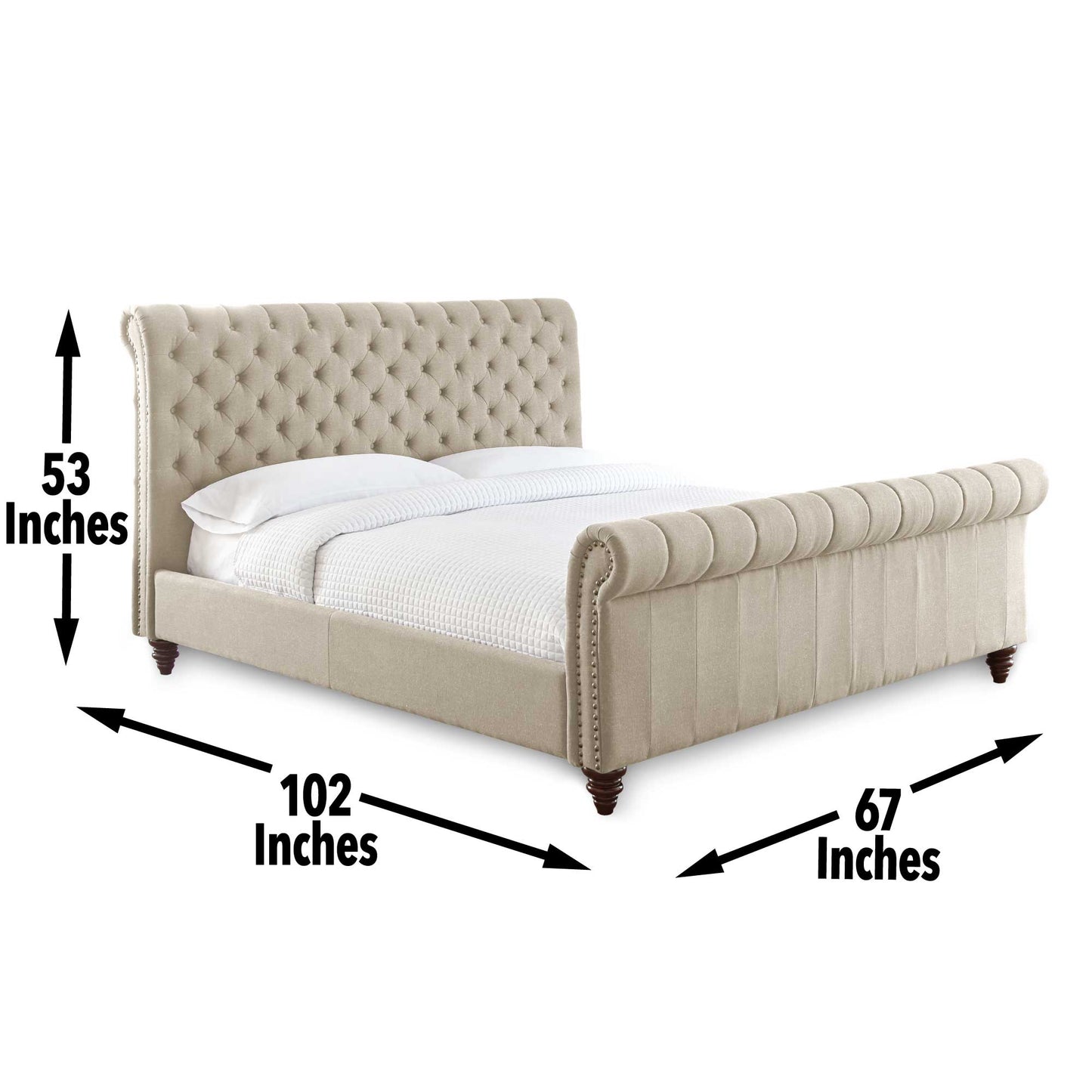 Swanson Queen Bed Sand