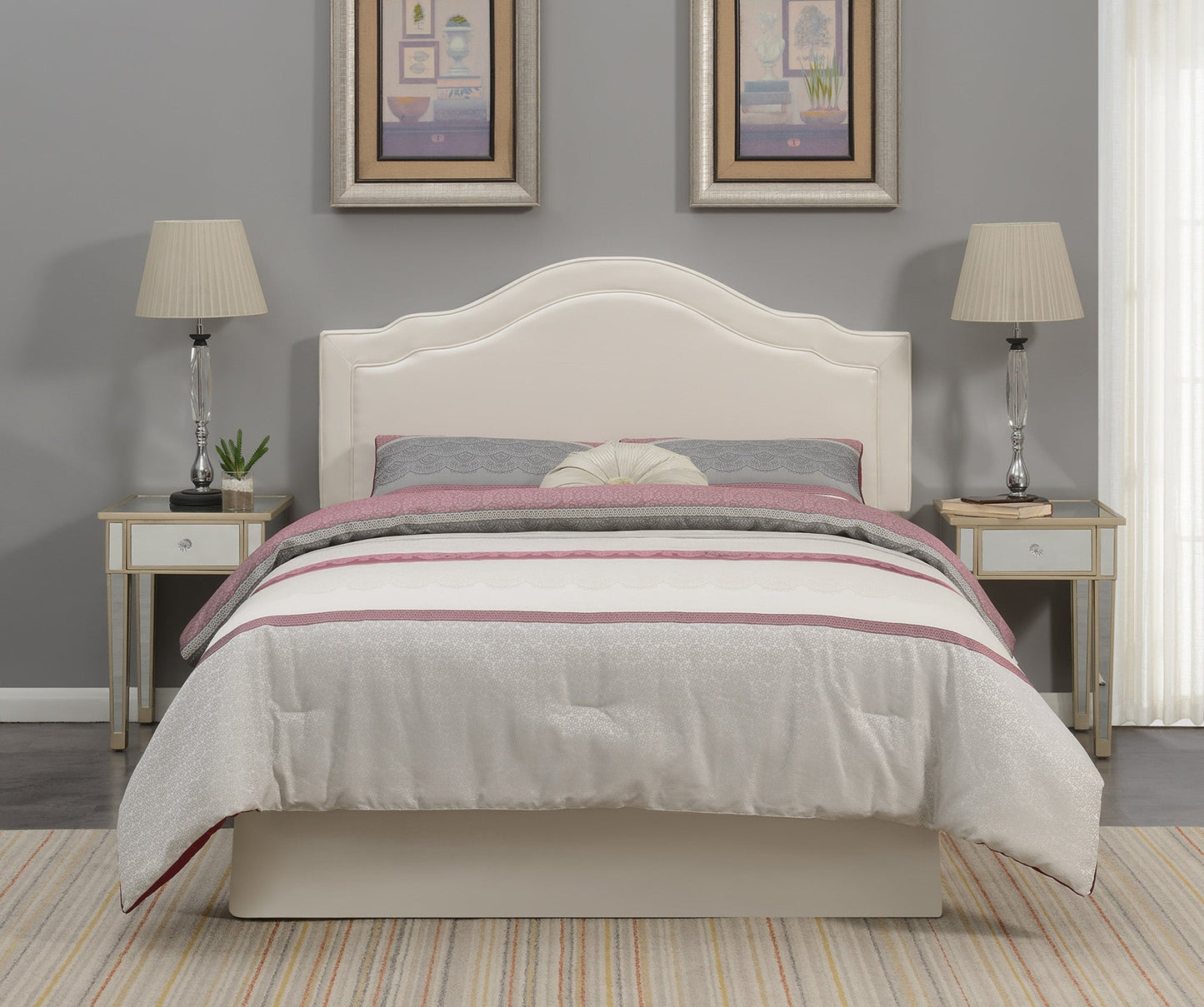 Edmond Queen Headboard Beige