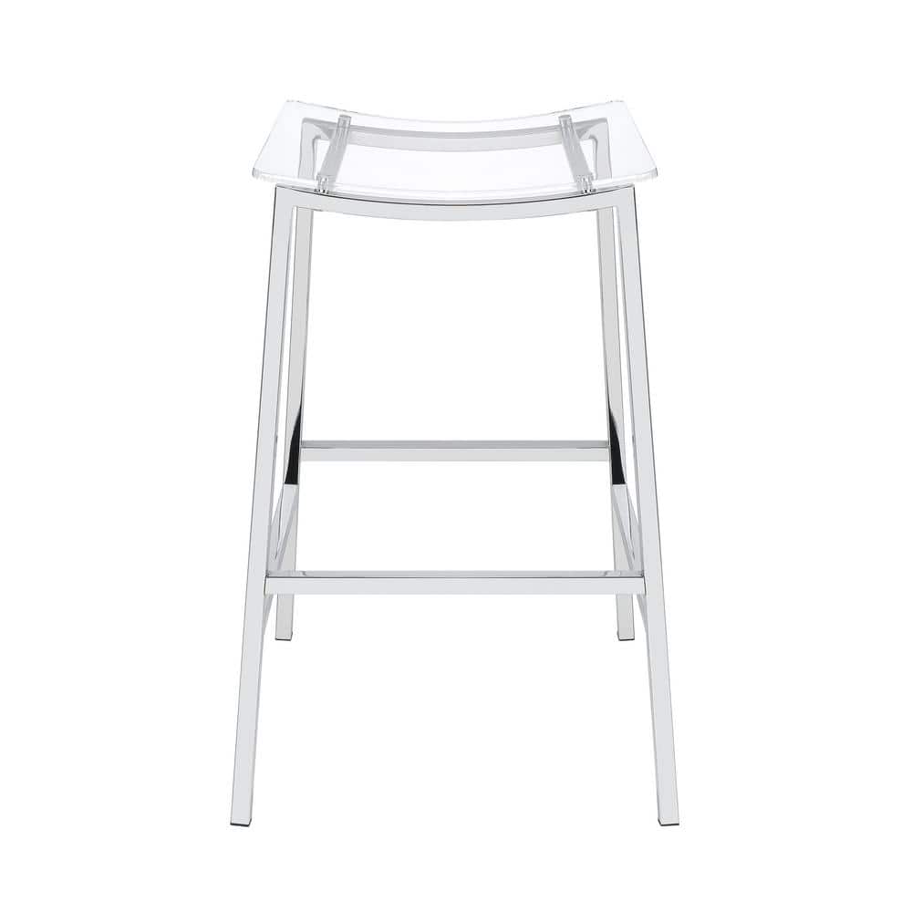 Zena Backless Bar Stool w/Acrylic Seat