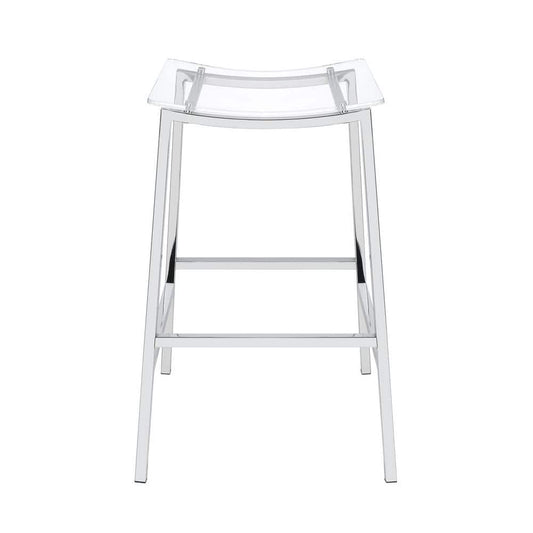 Zena Backless Bar Stool w/Acrylic Seat
