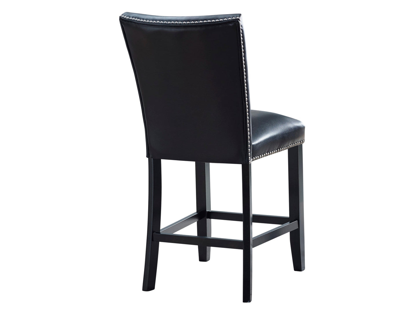 Camila Black PU Counter chair
