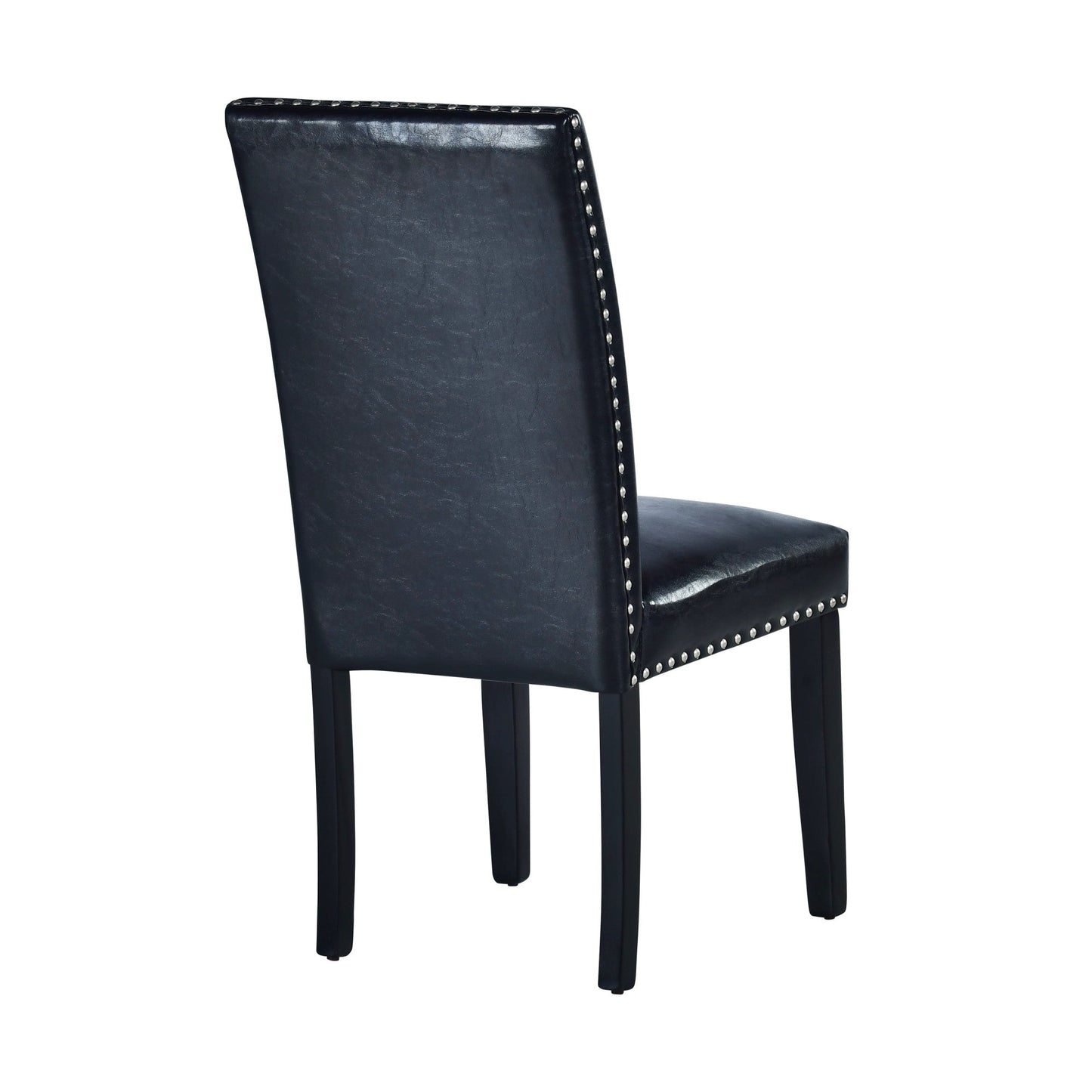 Verano Black PU Side Chair