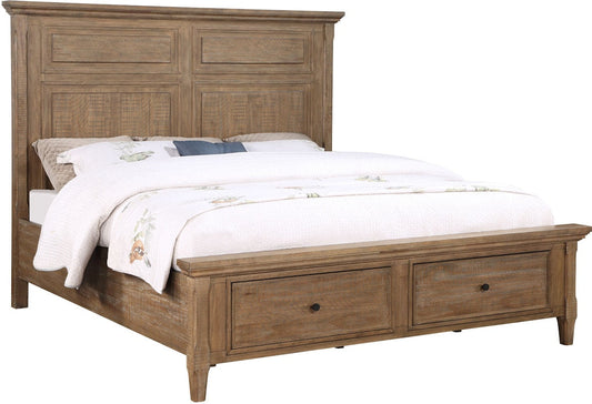 Riverdale Driftwood Queen Storage Footboard w Slat