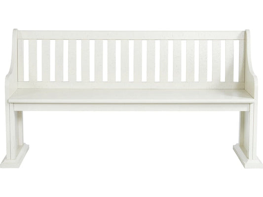 STONE Pew Bench (White)