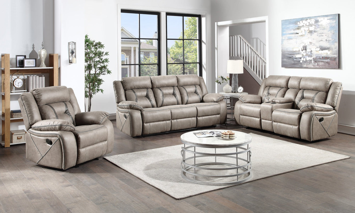 Tyson Recliner Sofa w/ DrpDwn &