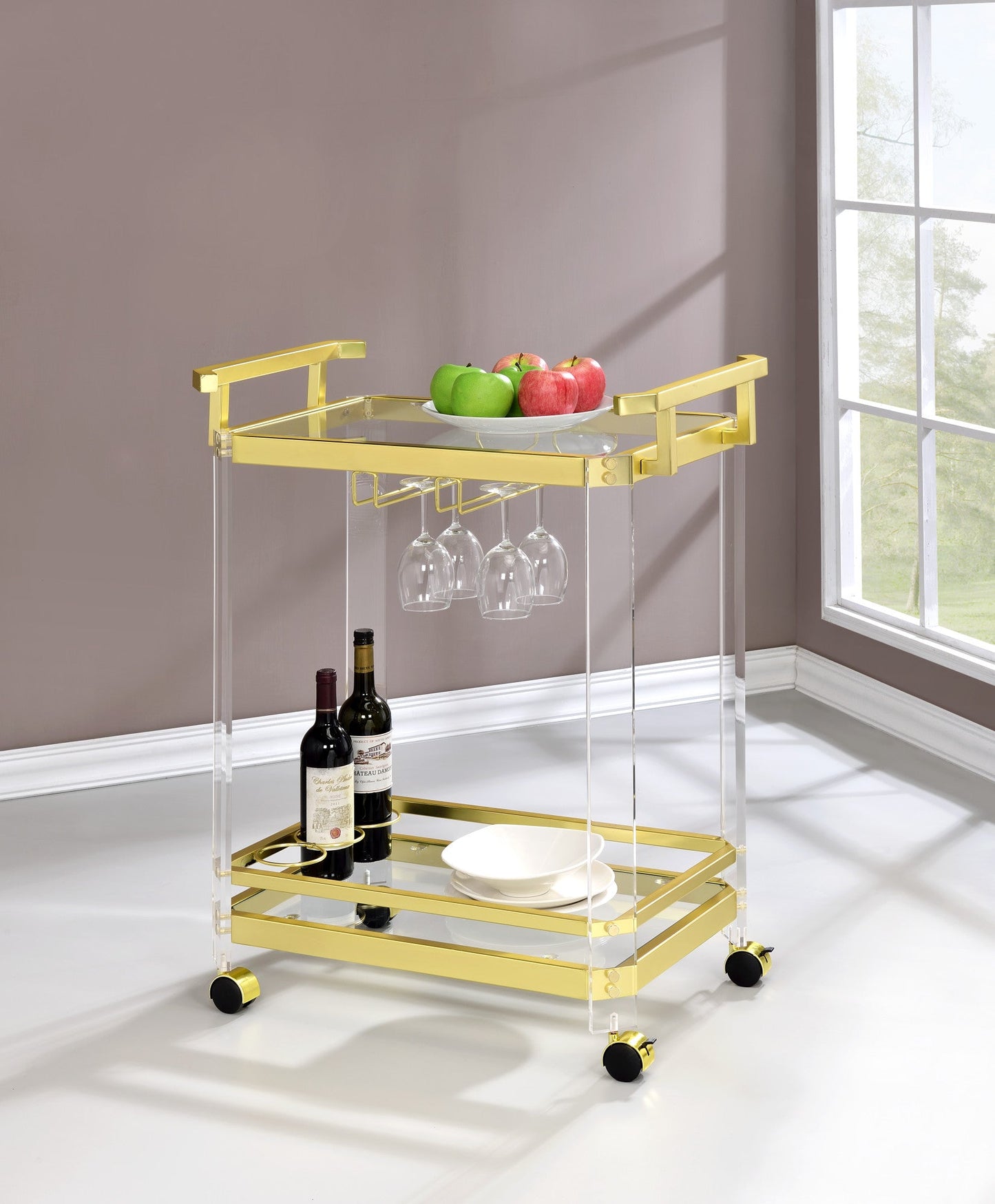 Aerin Server Cart w/Casters