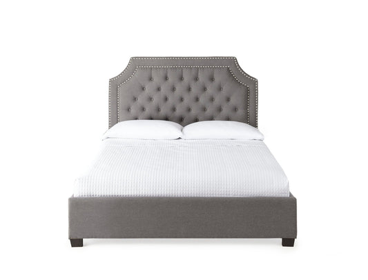 Wilshire Queen Gray Upholstered