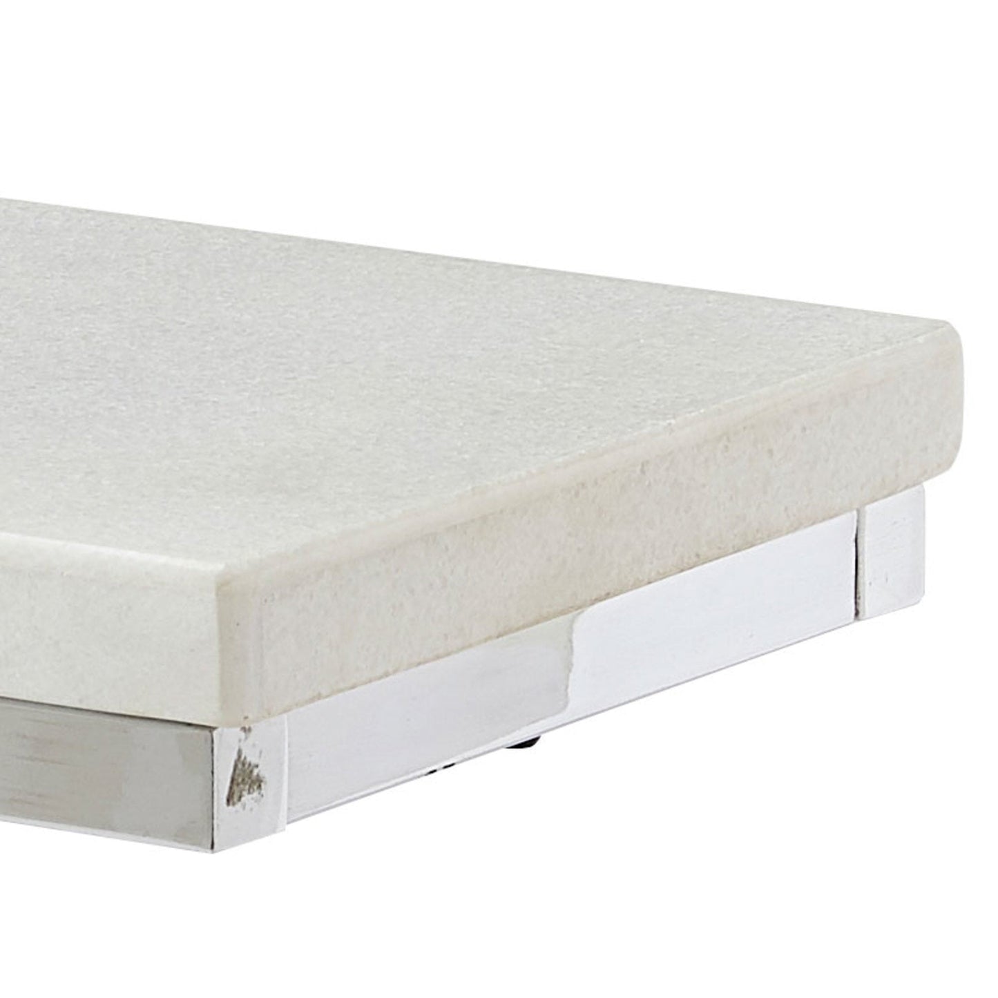 Echo White Marble Top Chairside