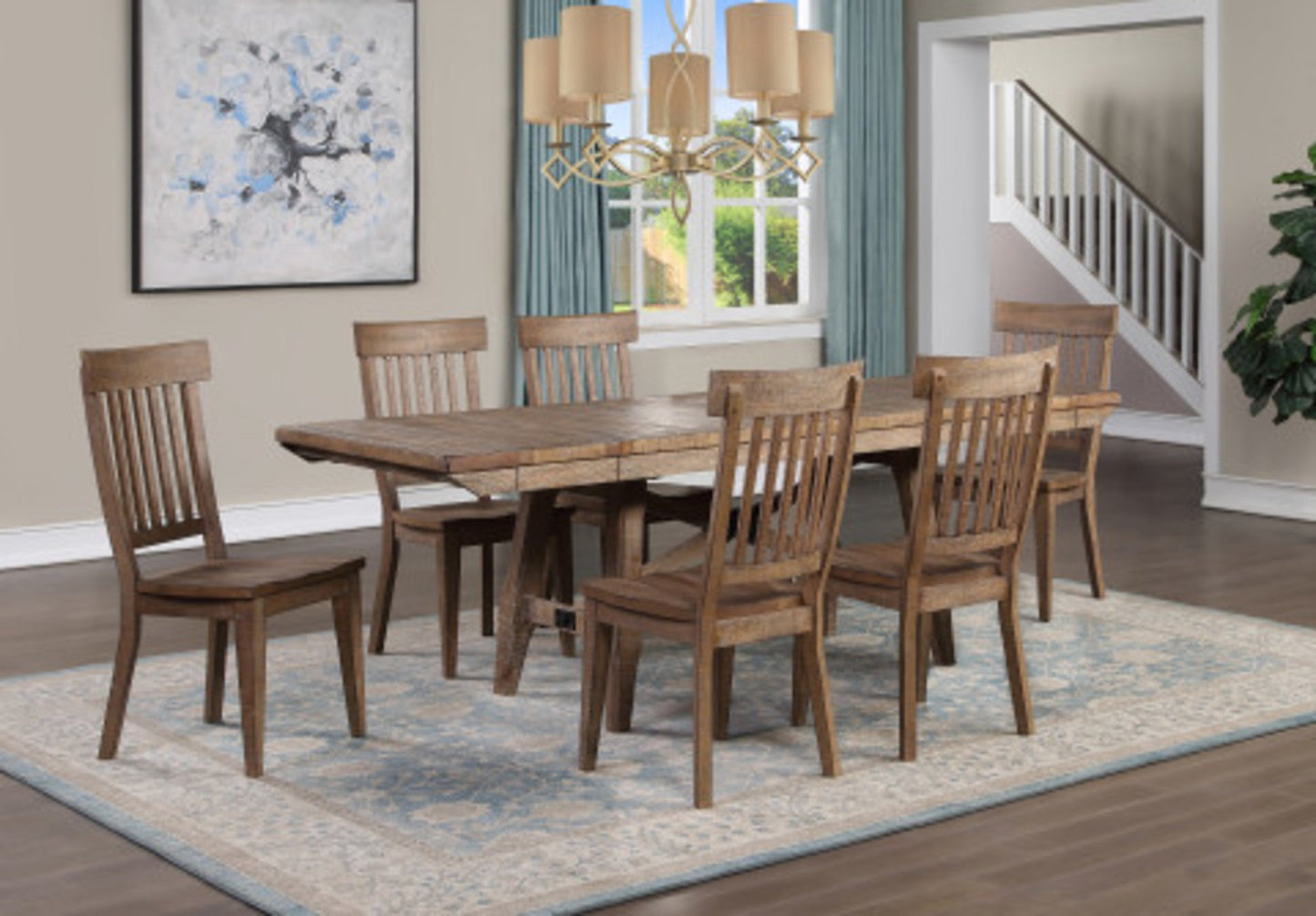 Riverdale Driftwood 7PC Dining