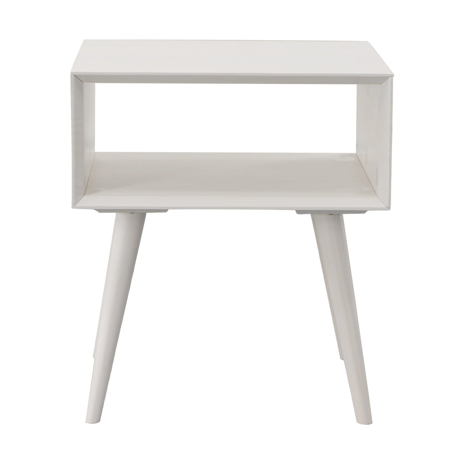 Elin White End Table