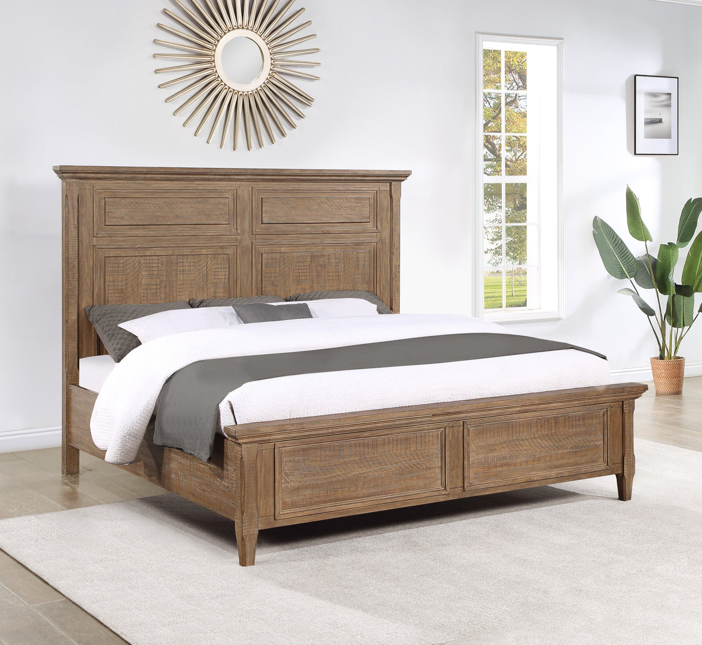 Riverdale Driftwood King Bed