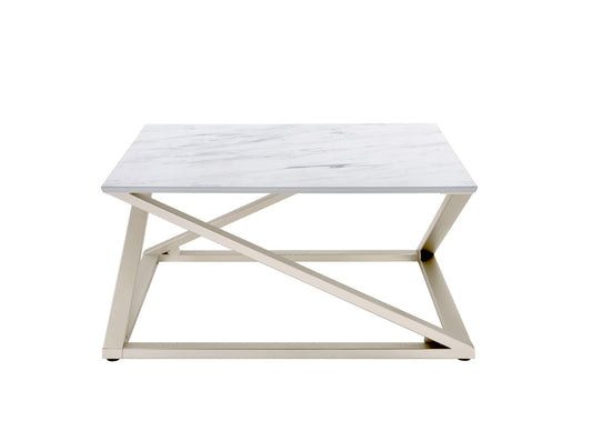 Zurich Faux White Marble Top