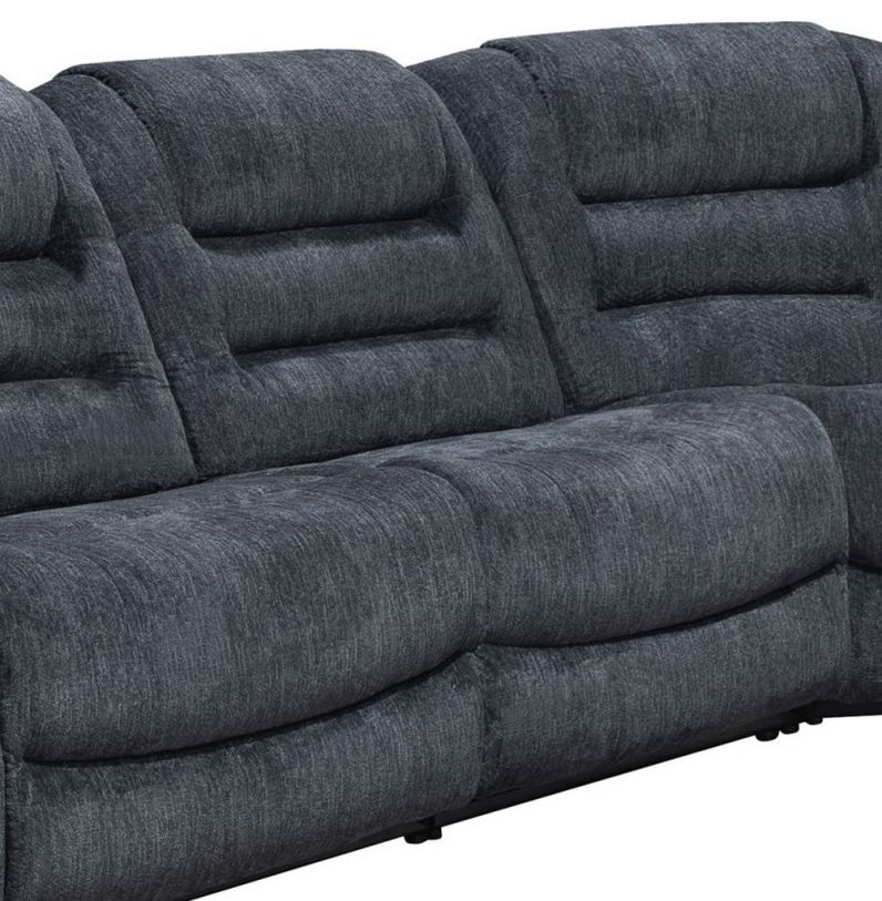 Bolton Misty Storm Sectional Armless Recliner