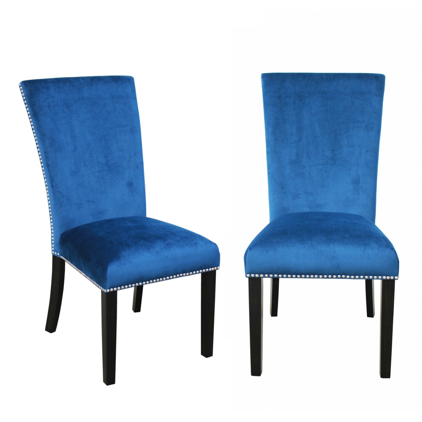 Camila Blue Velvet Dining chair