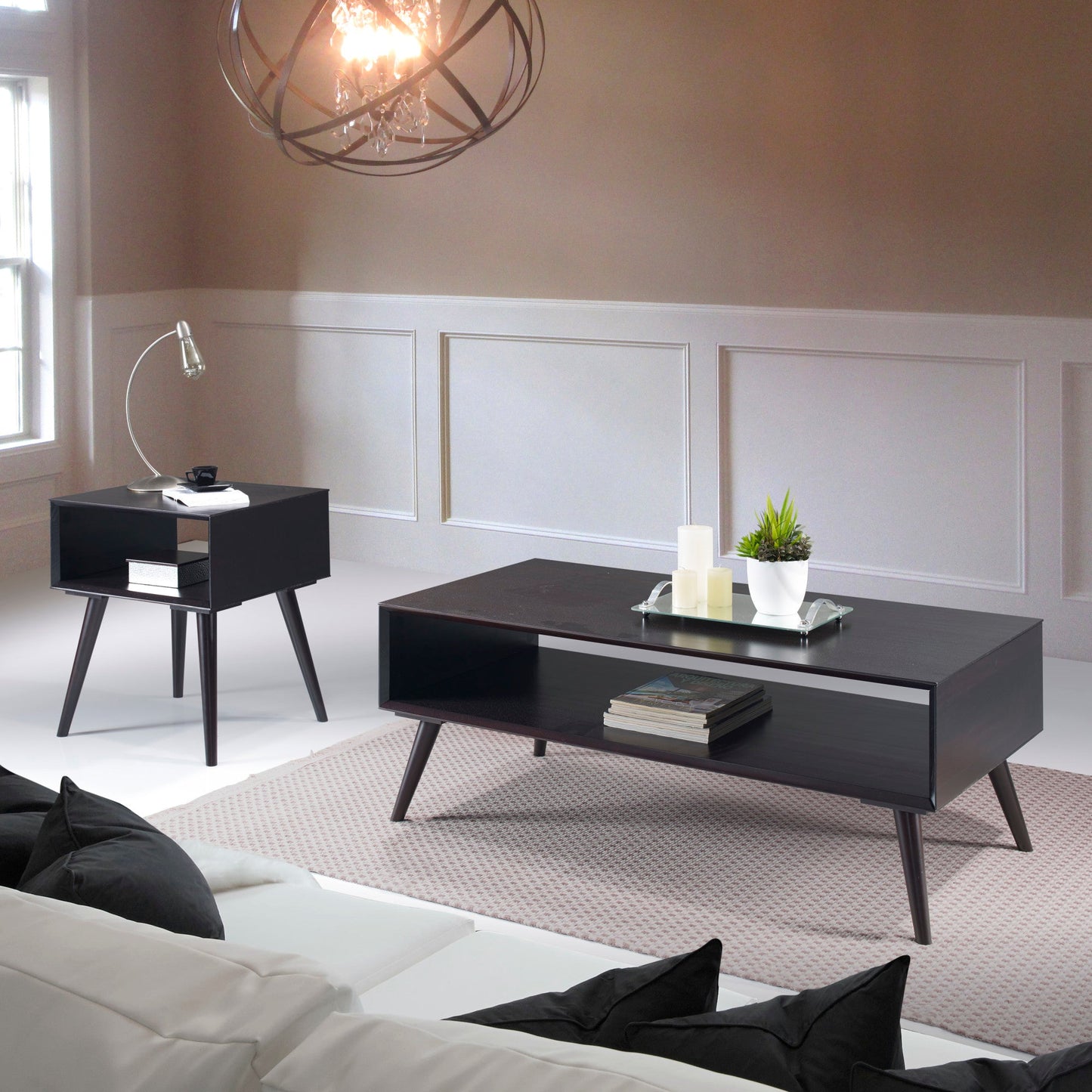 Elin Black Occasional 3pc Flat Pack