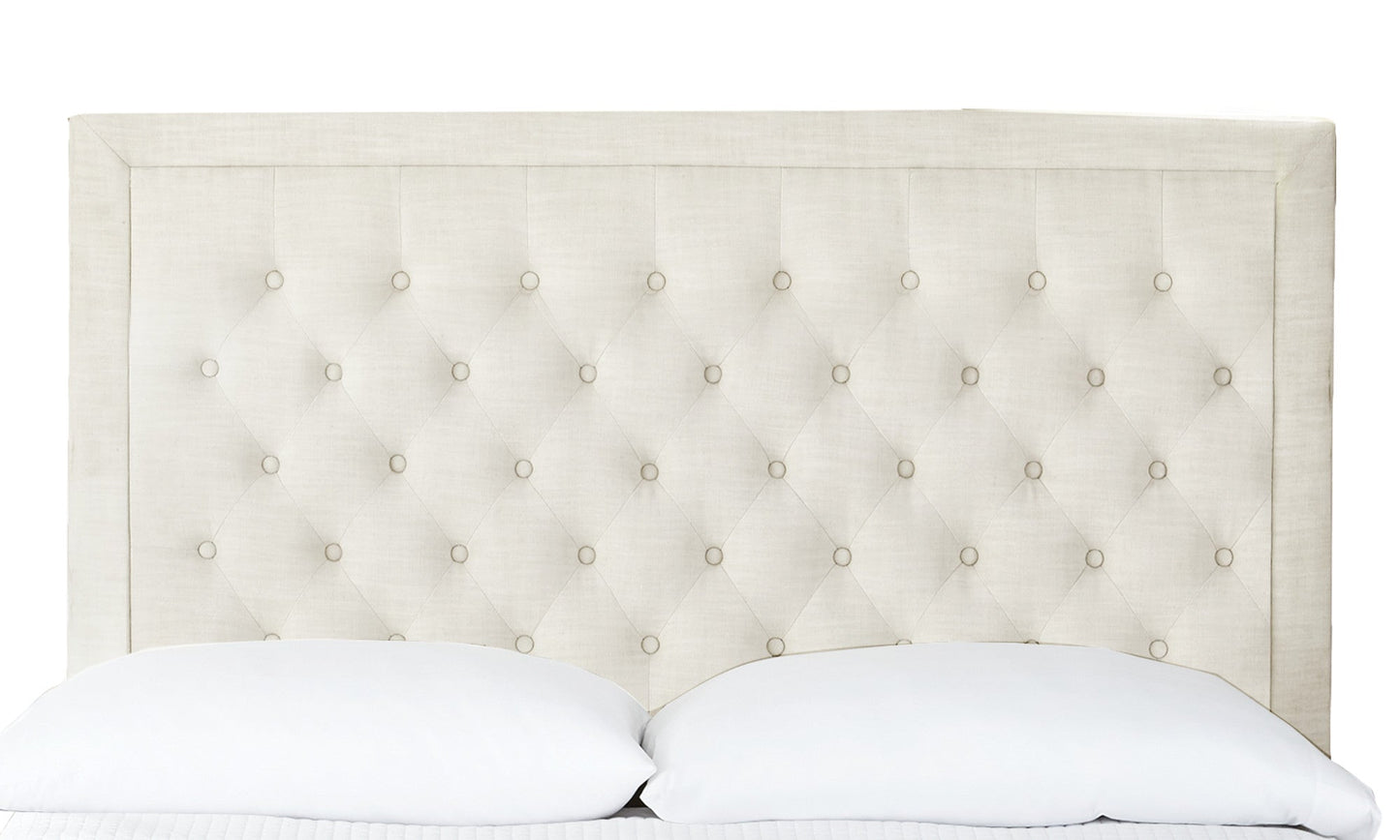 Isadora Queen White Upholstered