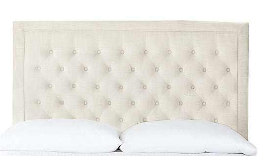 Isadora Queen White Upholstered