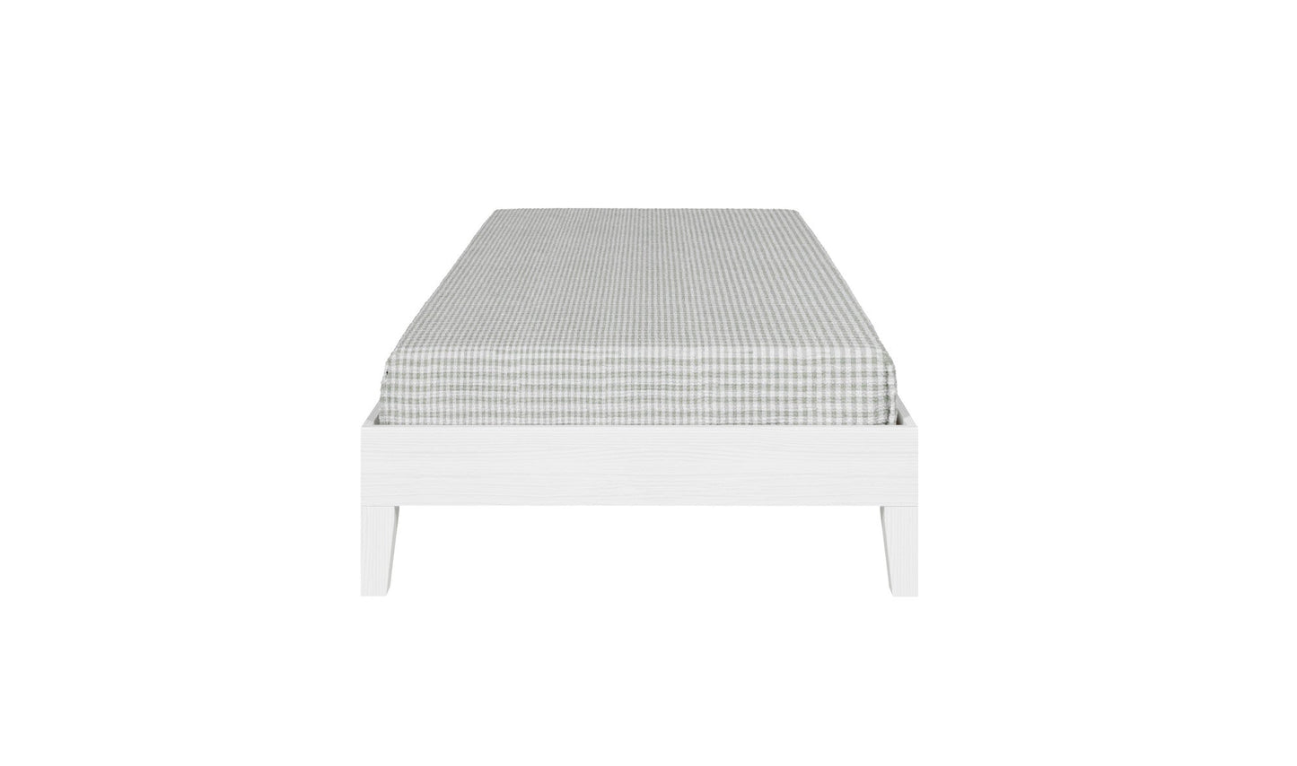 Nix Twin Platform Bed White