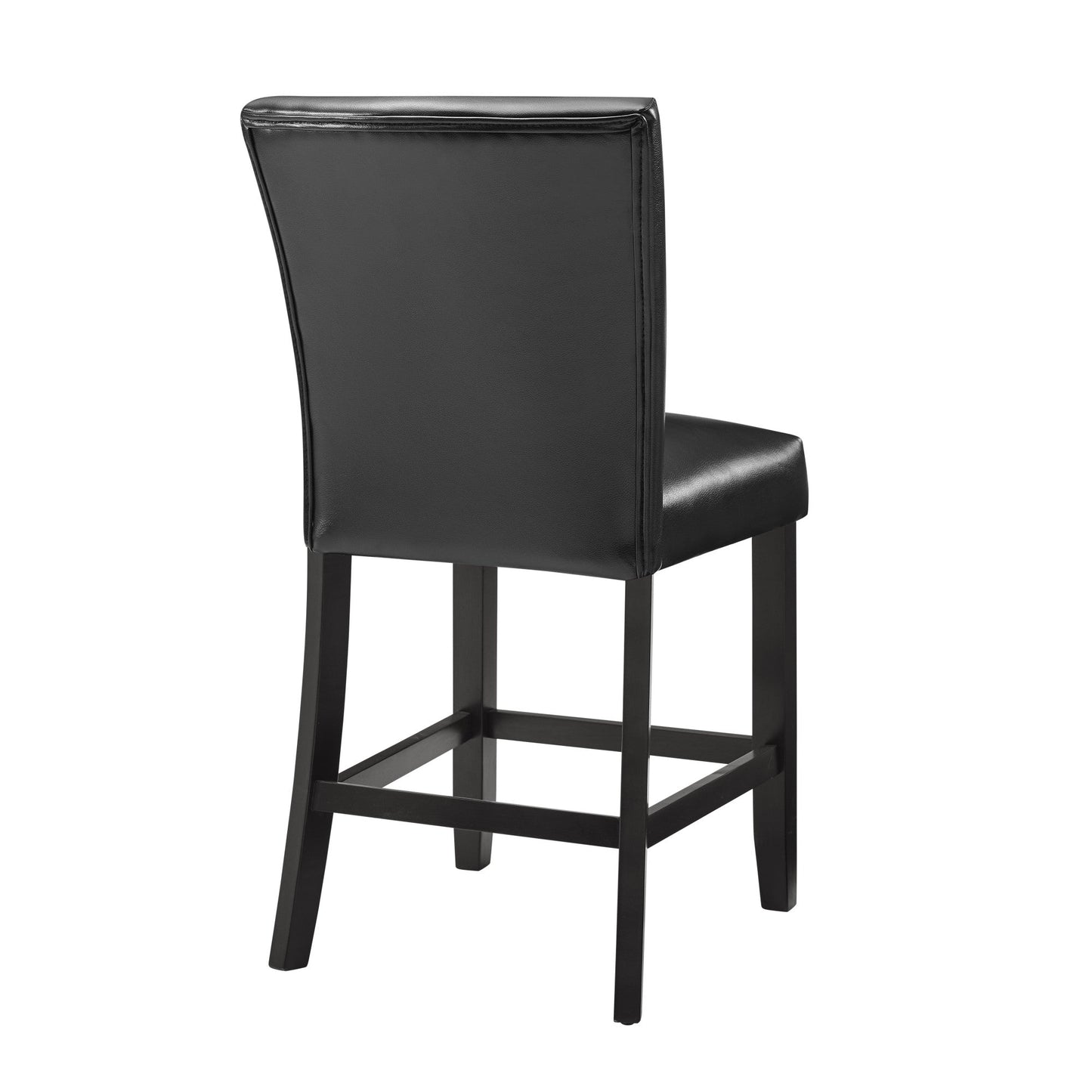 Carrara Black PU Counter Chair