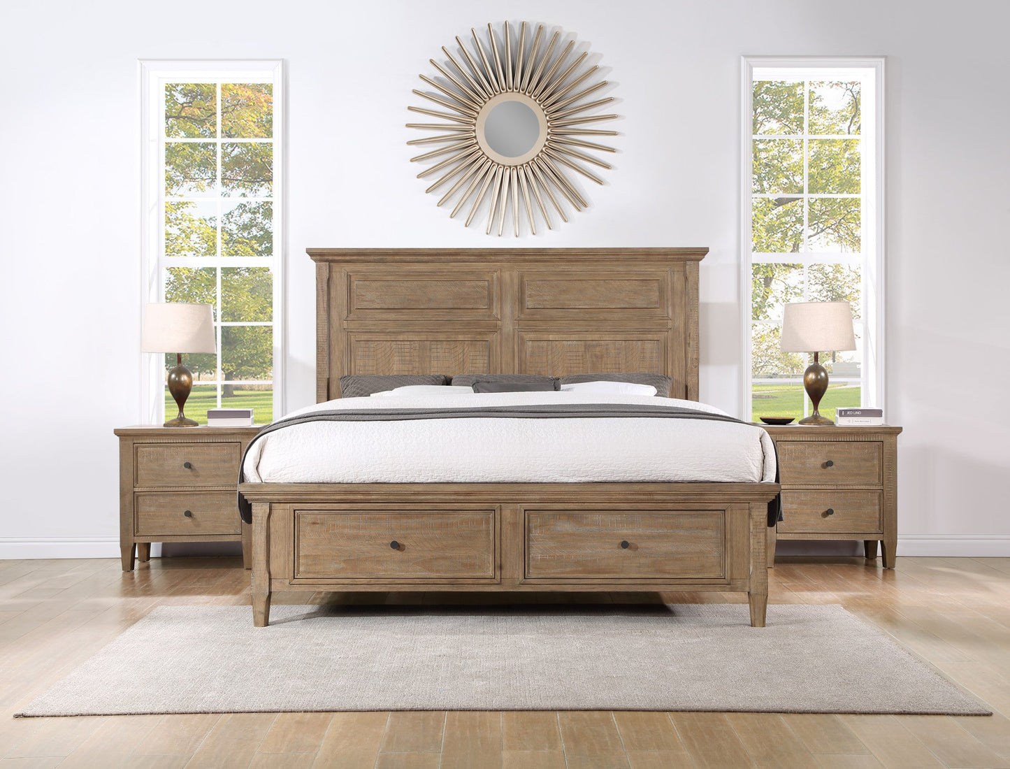 Riverdale Driftwood Storage Queen Bed
