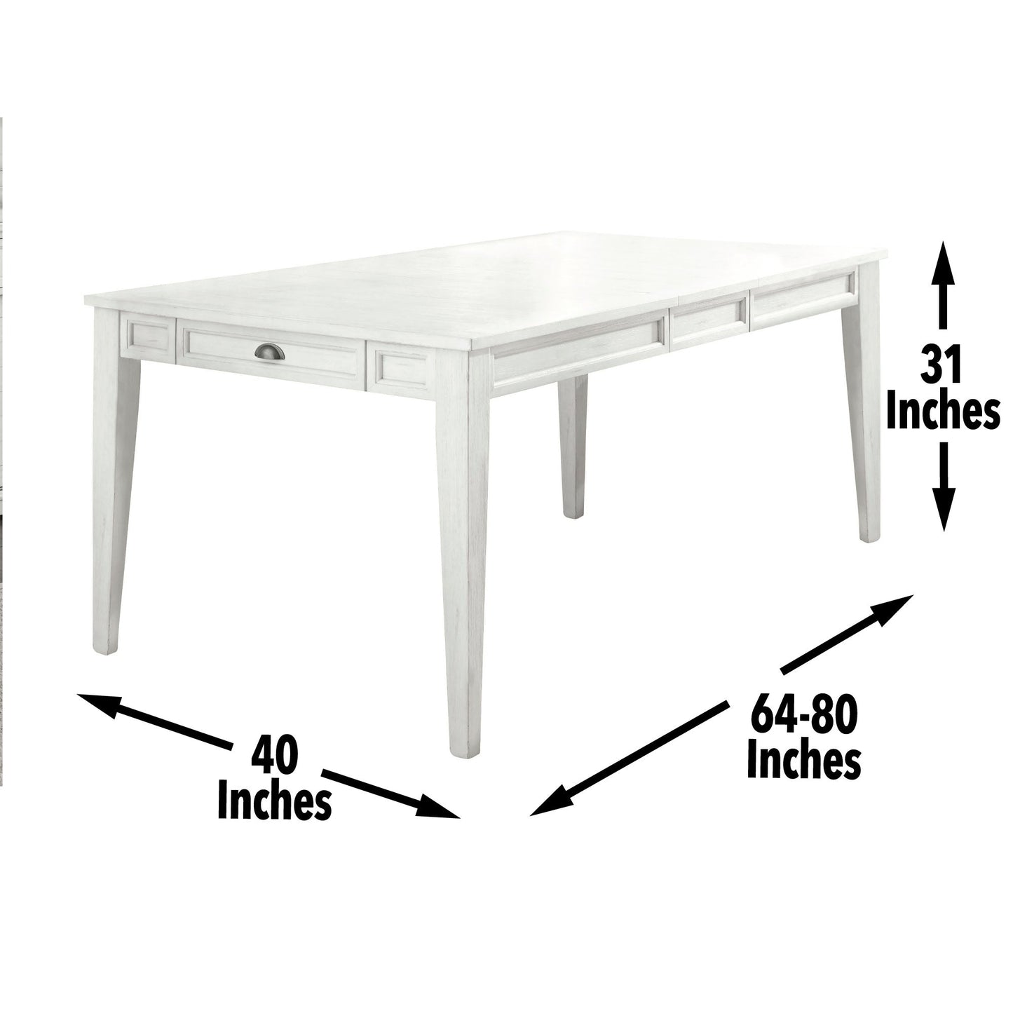 Cayla Table White