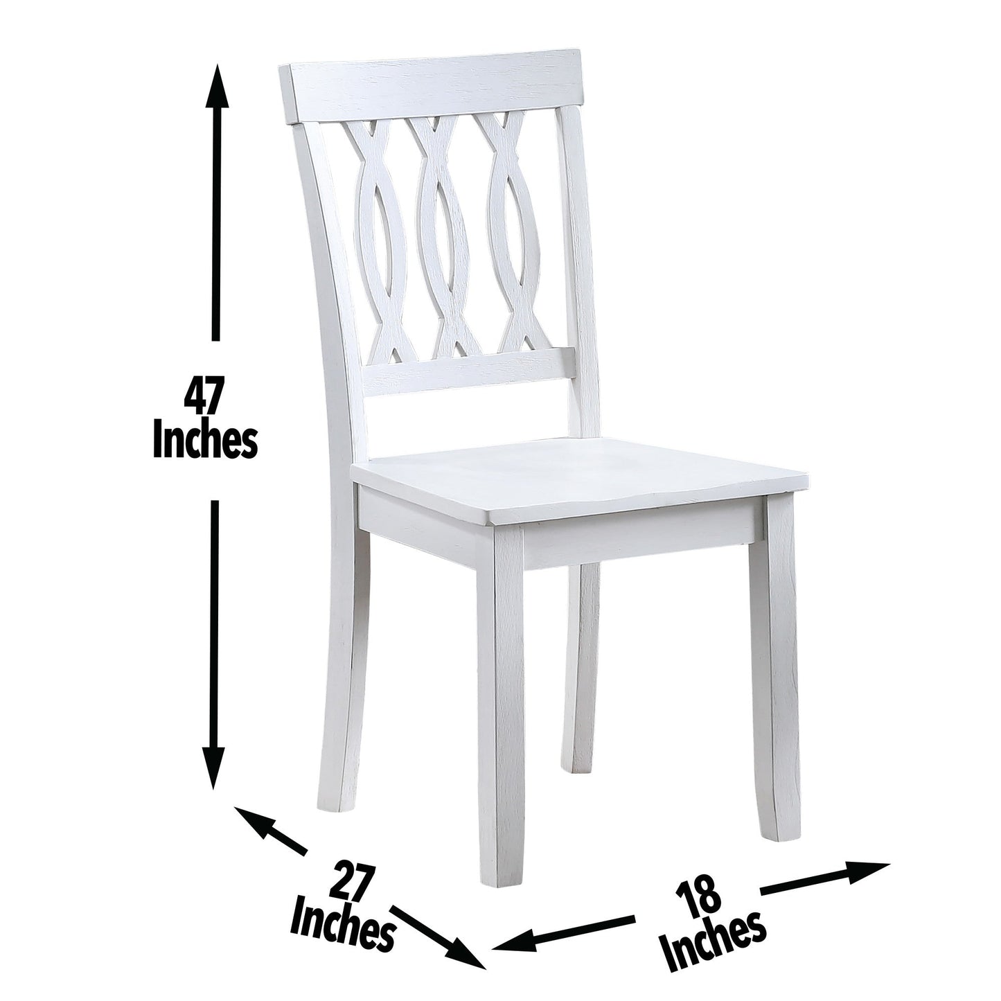 Naples Side Chair White