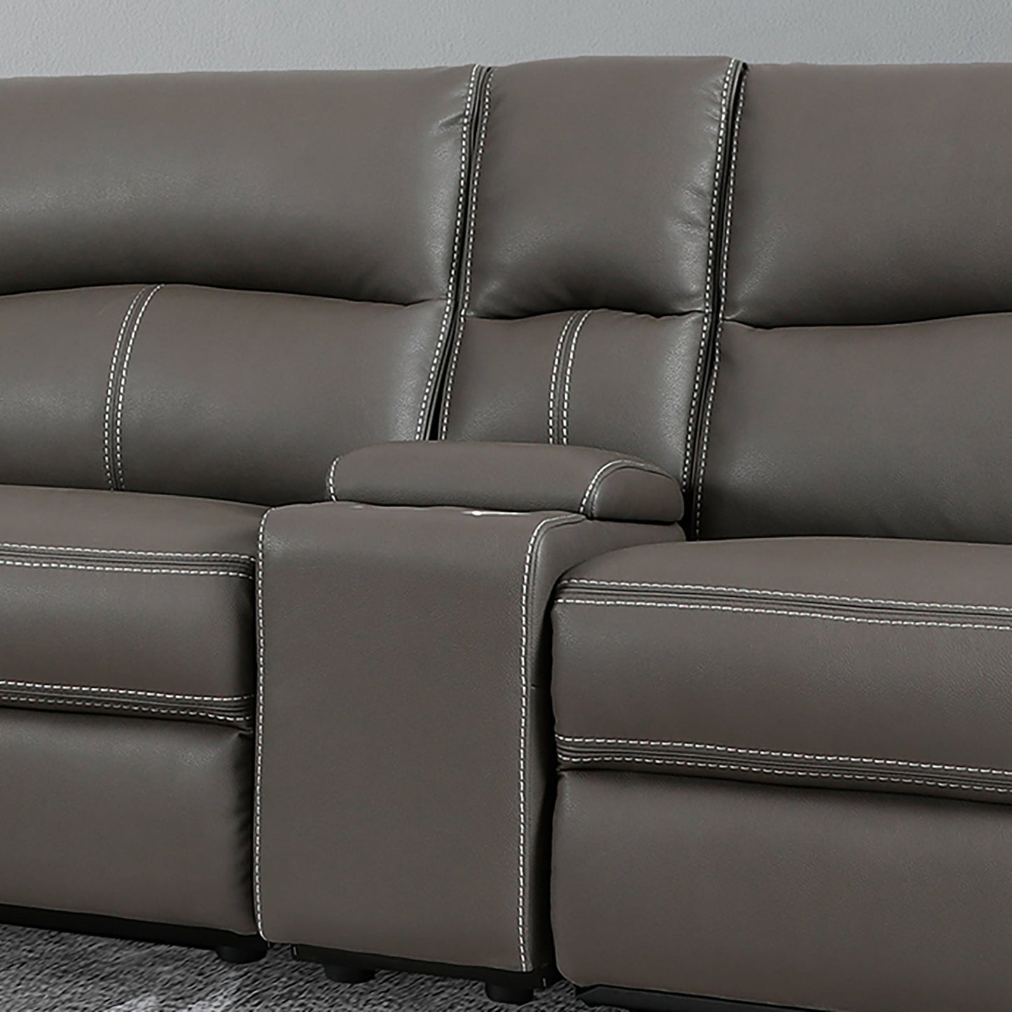 Polaris Haze Sectional Entertainment Console