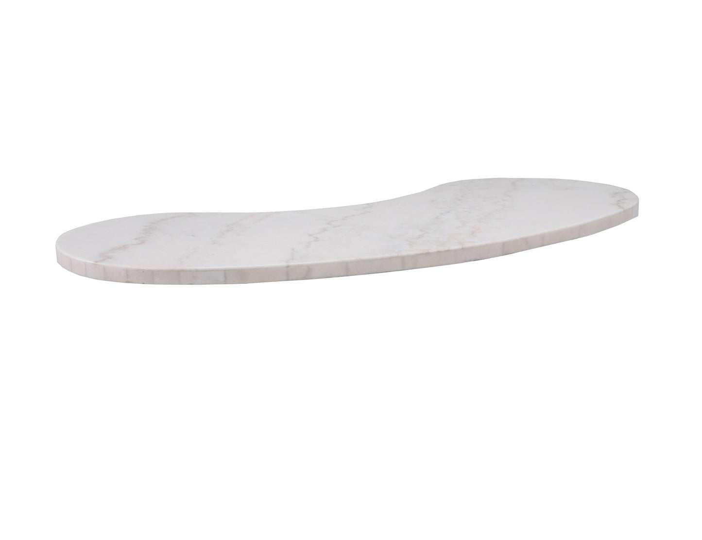 Kinsley White Marble Kidney