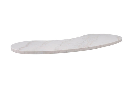 Kinsley White Marble Kidney