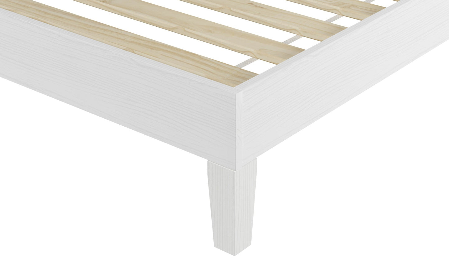 Nix King Platform Bed White