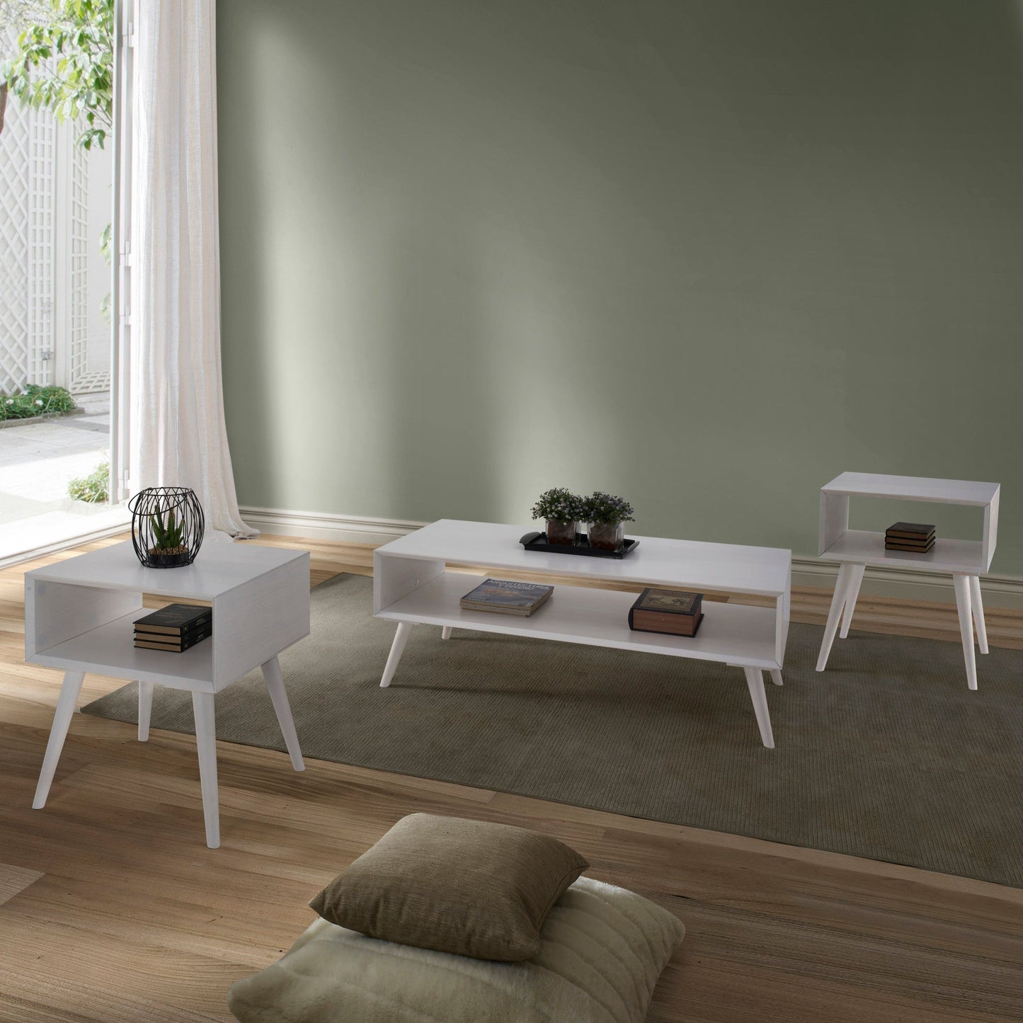 Elin White Occasional 3pc Flat Pack