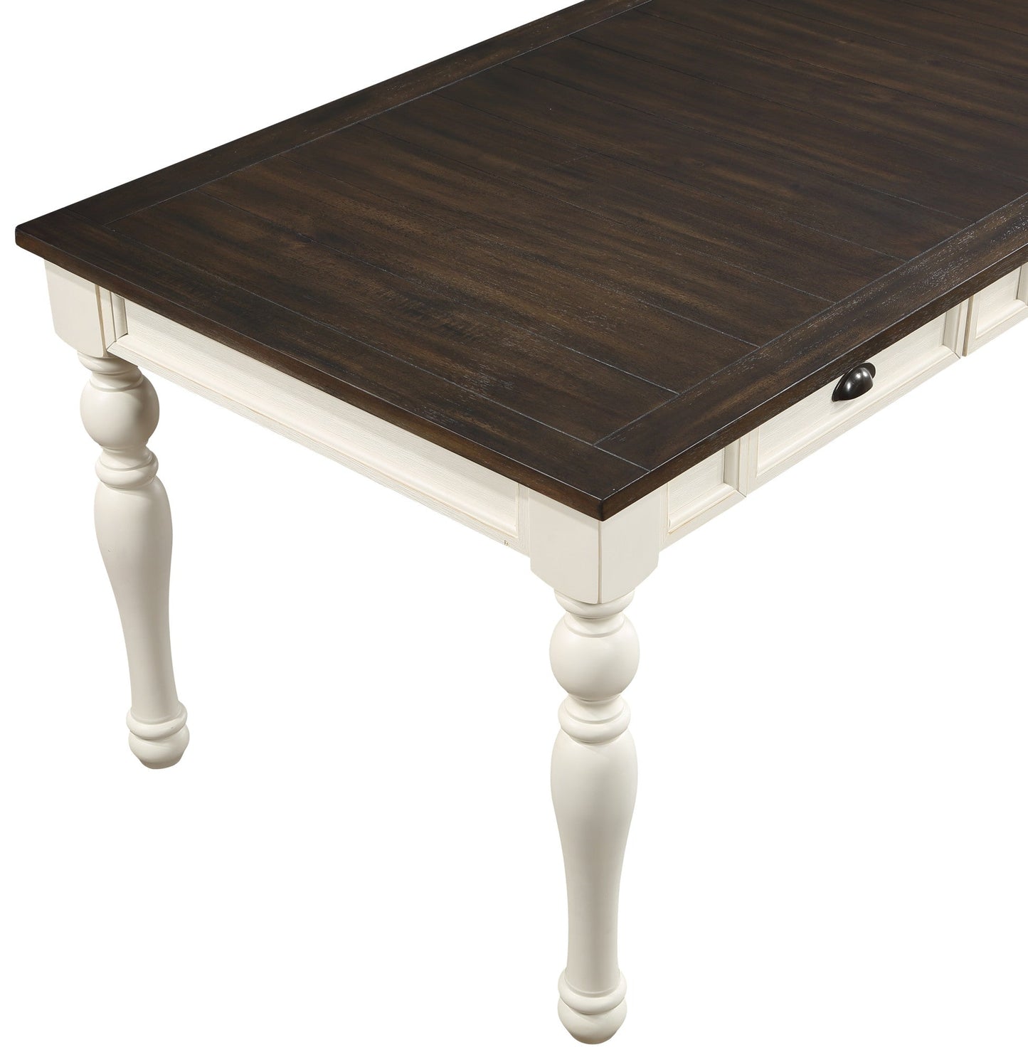 Joanna Ivory/Mocha 4-drawer Dining Table