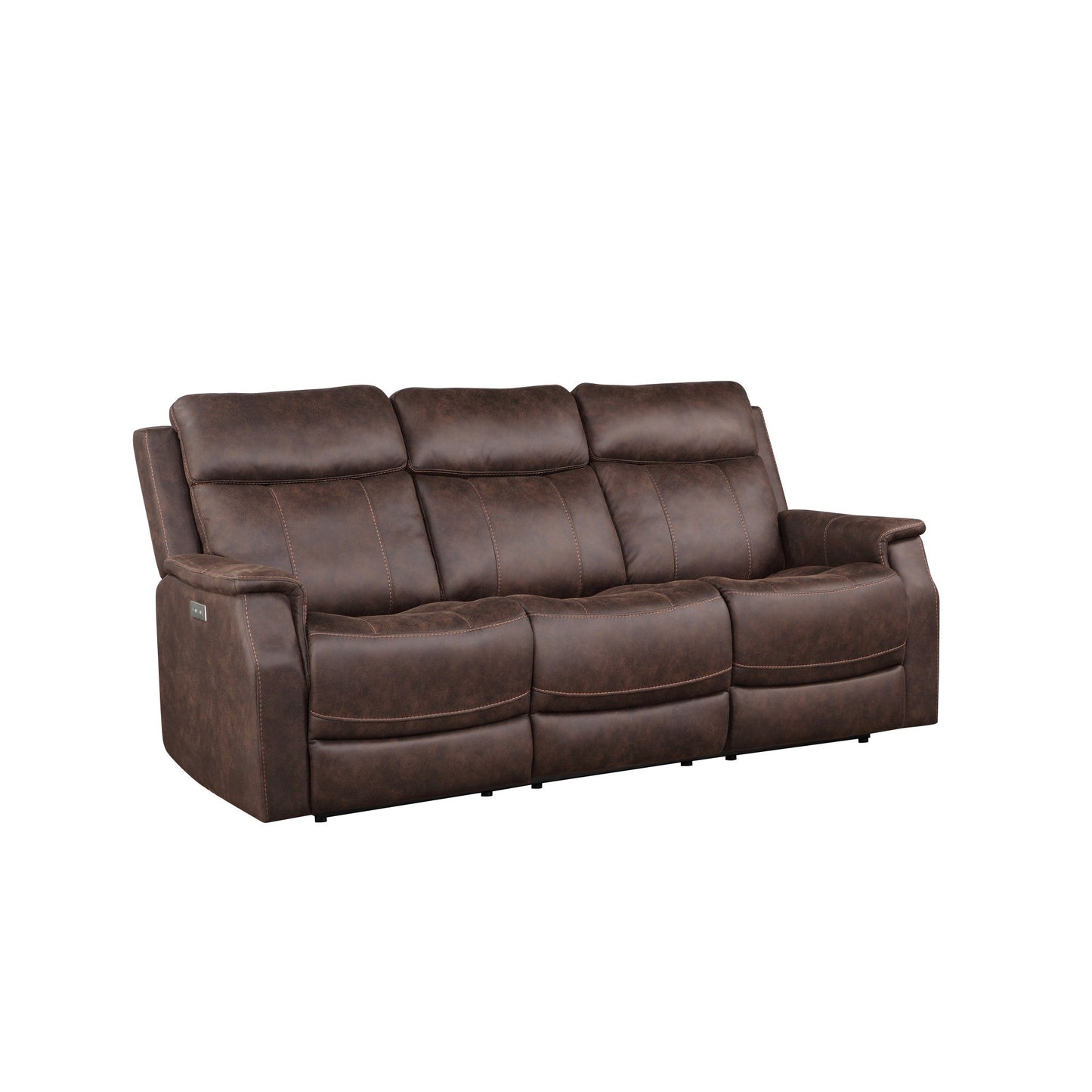 Valencia 2pc Dual Power Rec Walnut