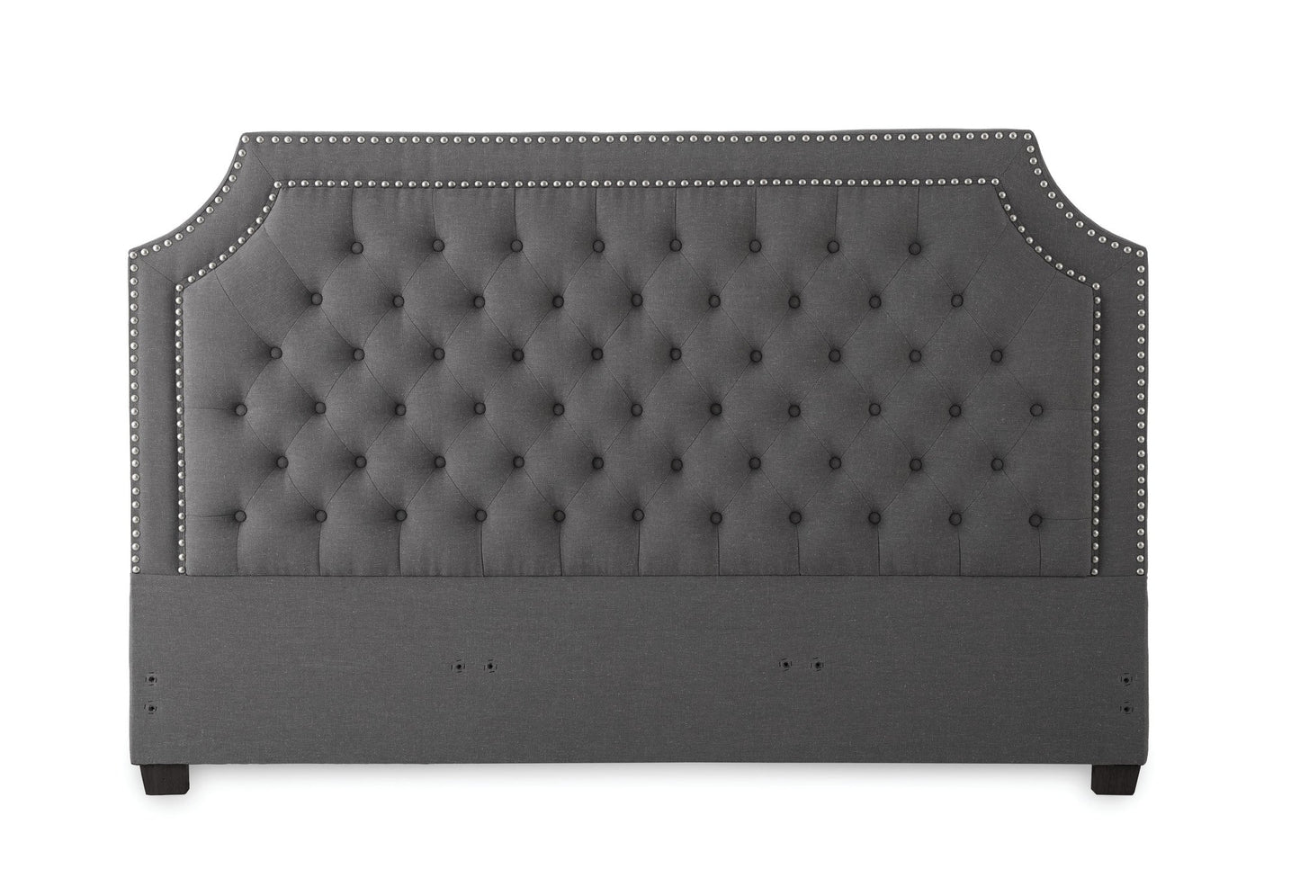 Wilshire King Gray Upholstered