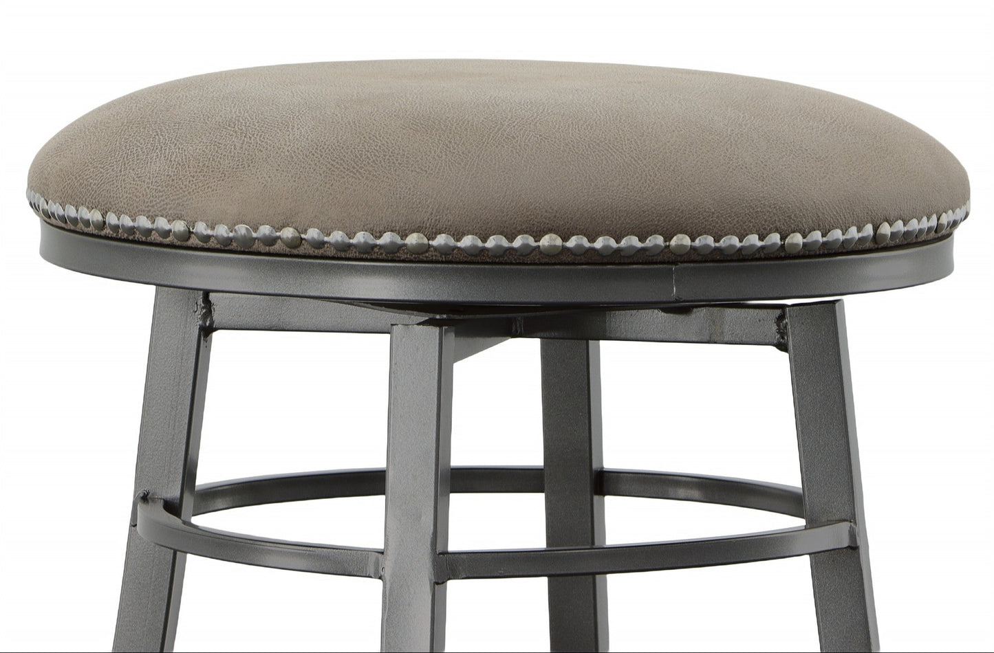 Bali Backless Swivel Bar Chair Grey