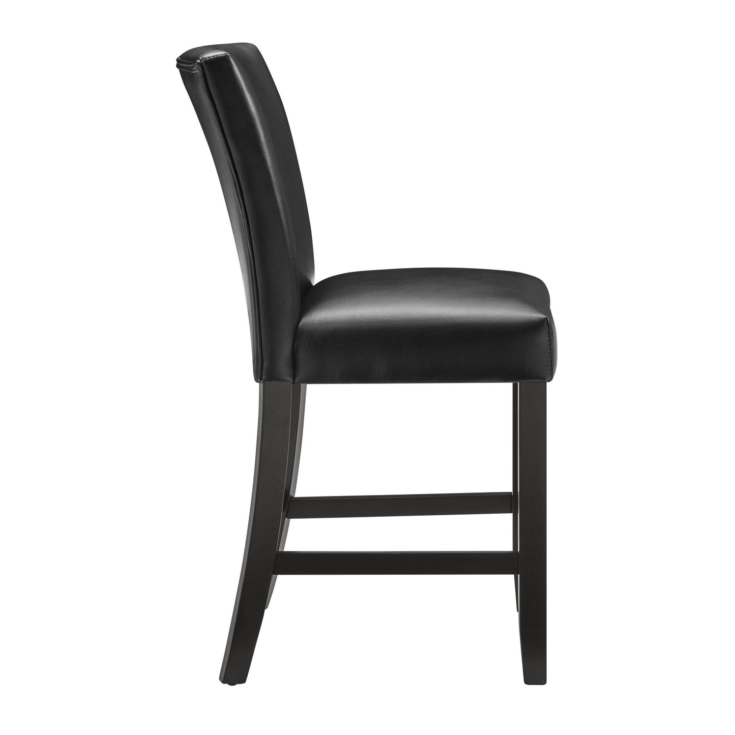 Carrara Black PU Counter Chair