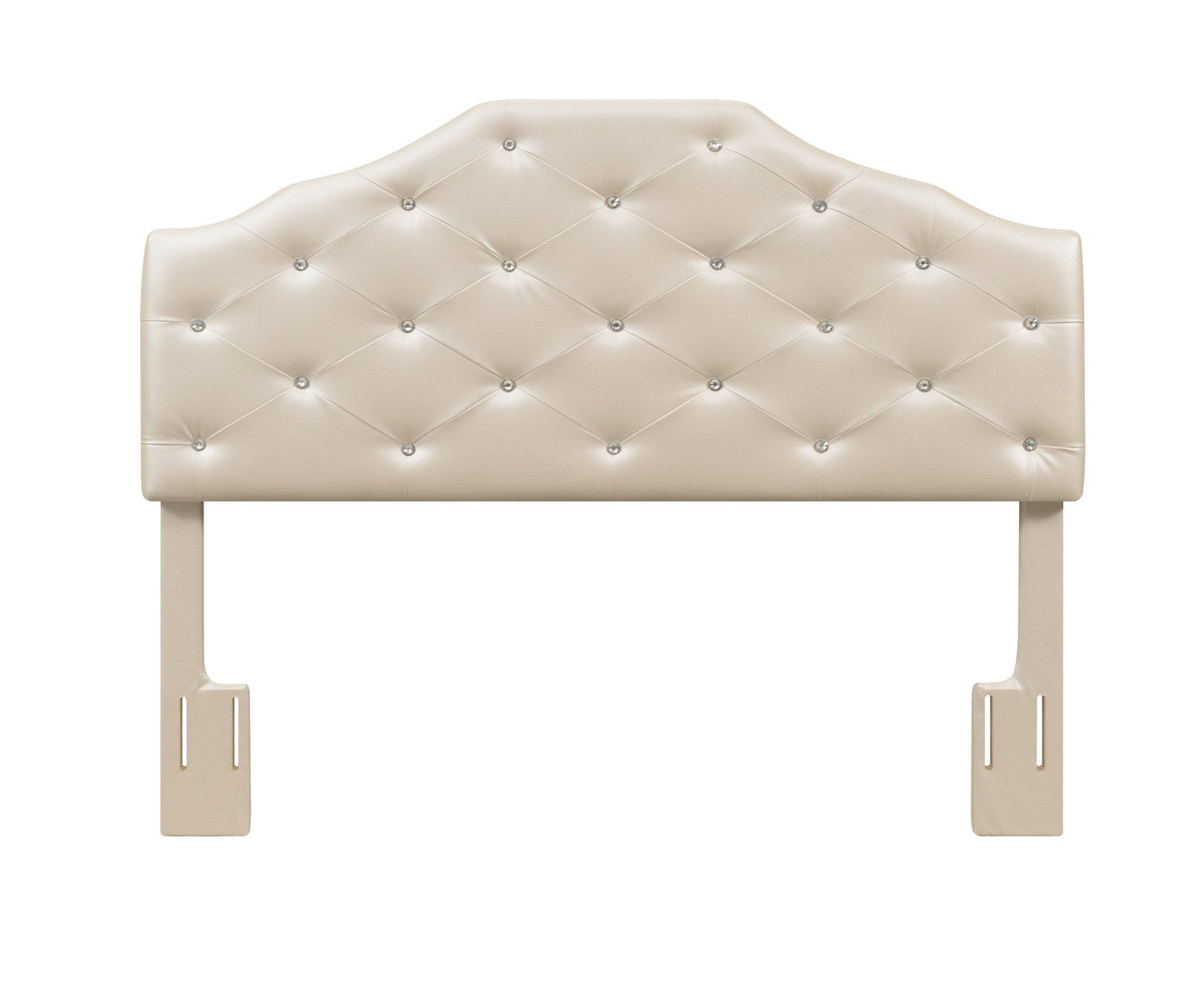 Dawson Queen Headboard Silver PU