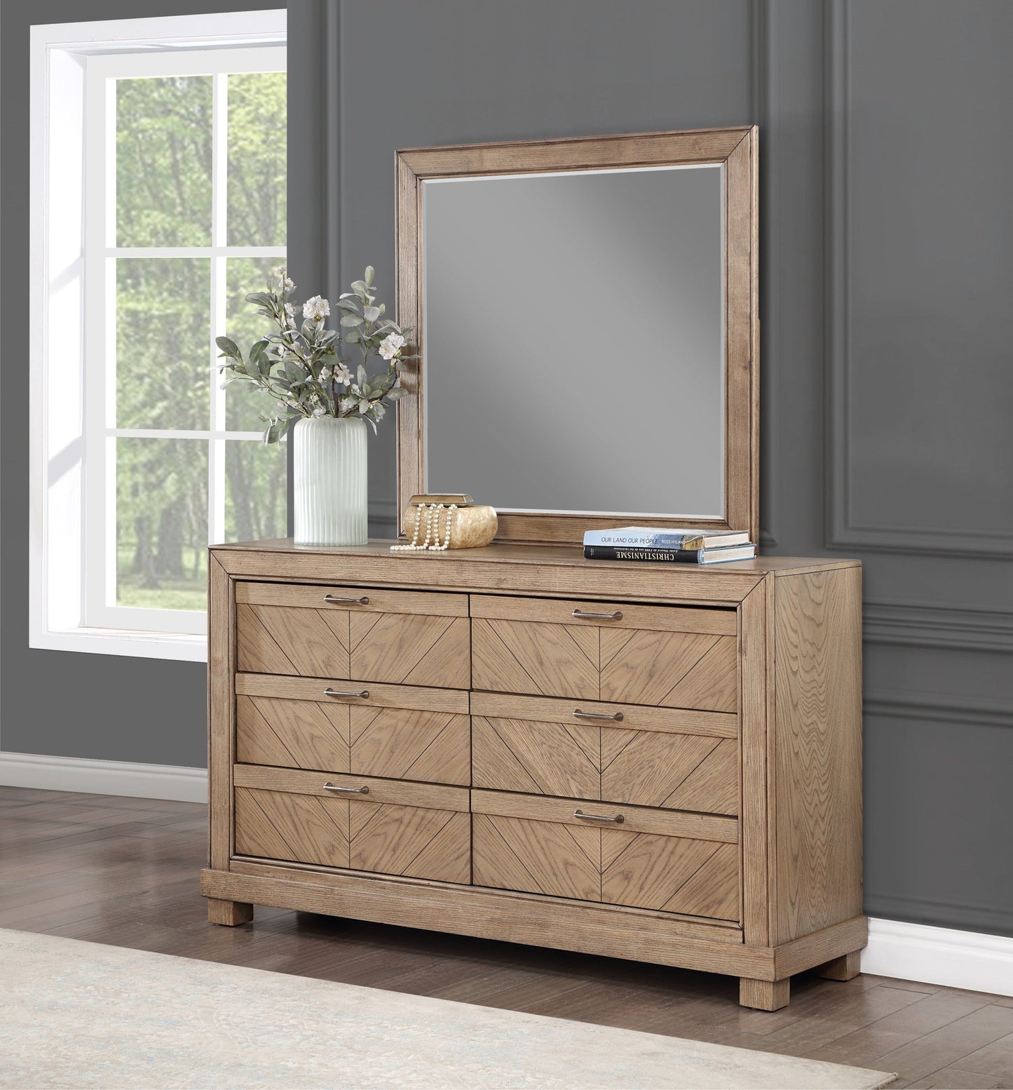 Montana Weathered Sand Mirror